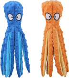 Squeaky Crinkly Octopus Dog Toy
