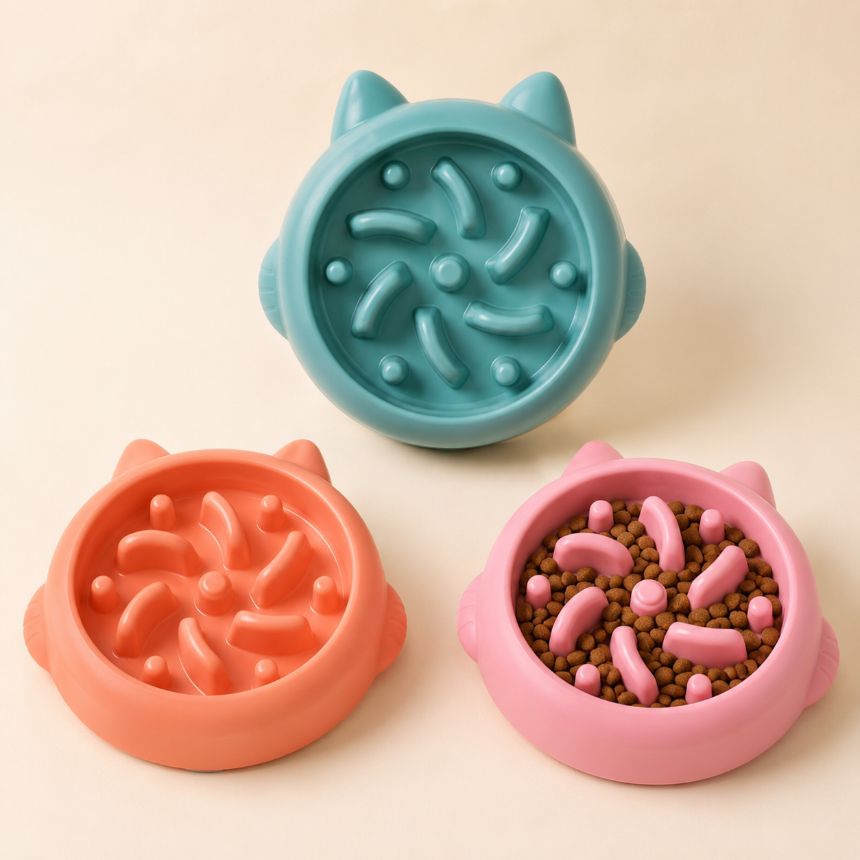 Cat and Dog Slow Feeder Bowl