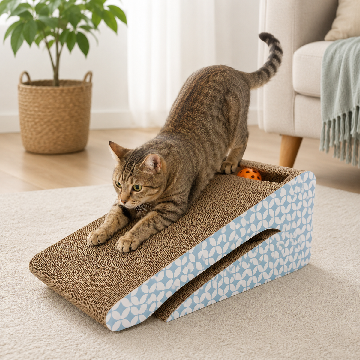 Corrugated Cat Scratch Board