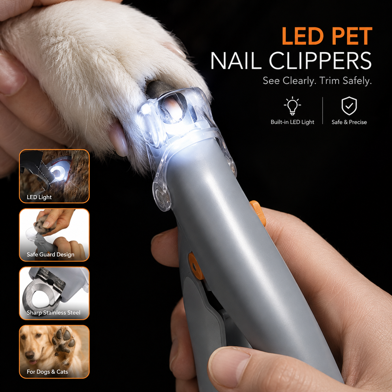 LED Pet Nail Clippers