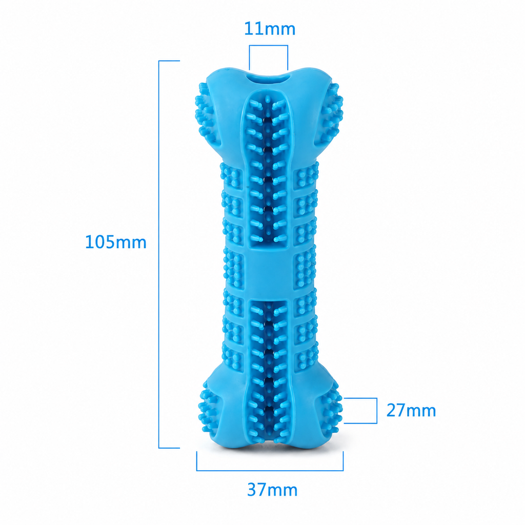 Pet Dog Silicone Bone Toothbrush Toy