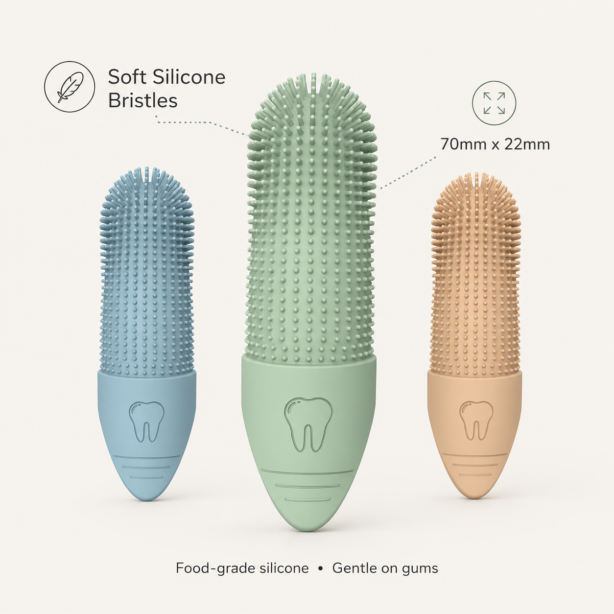 Silicone Cat And Dog Toothbrush