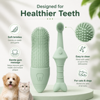 Silicone Cat And Dog Toothbrush