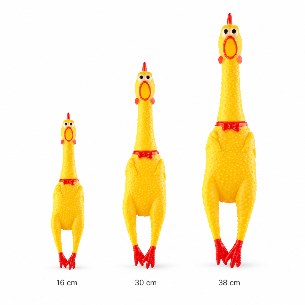 Squeaky Chicken Dog Toy